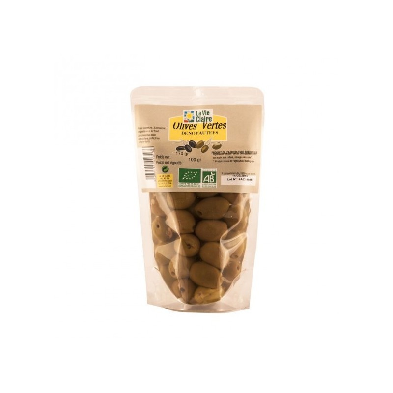 Pitted Green Olives Pack